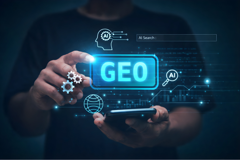 GEO optimization concept for improving AI search visibility