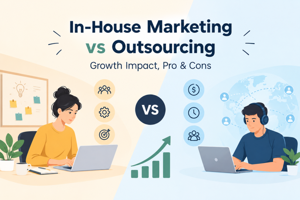 In-House Marketing vs Outsourcing Growth Impact, Pro & Cons