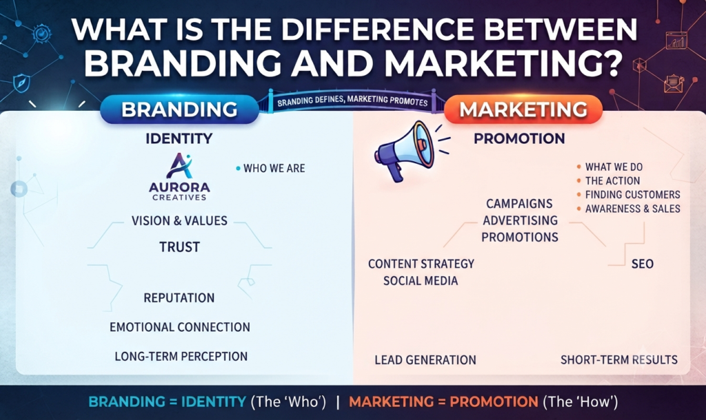 What is the Difference Between Branding and Marketing?